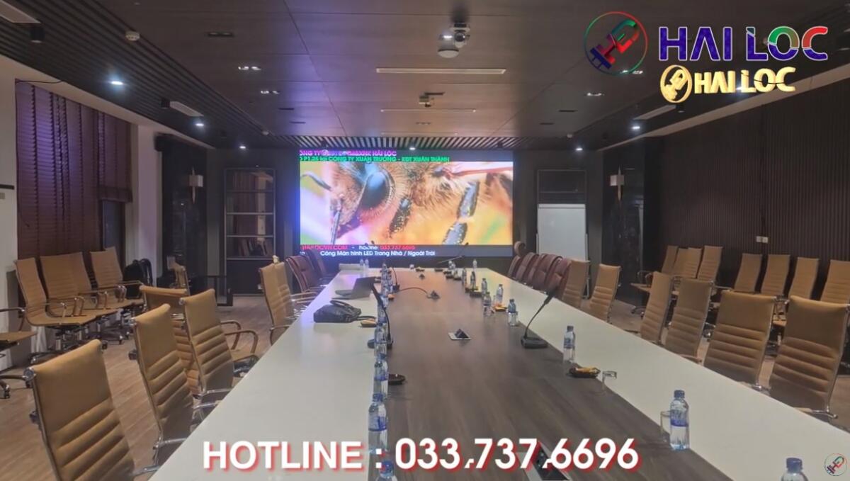 Thi Công Màn hình LED P1.25 Cao Cấp tại Cty Xuân Trường, KĐT Xuân Thành